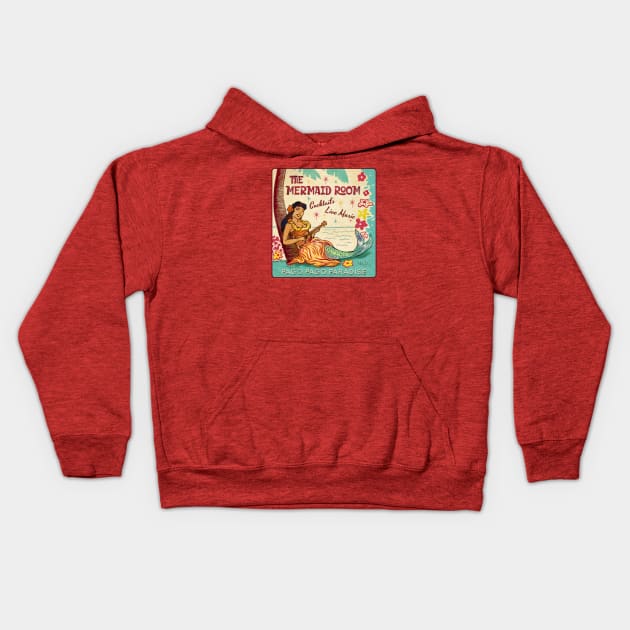 Mermaid Room Kids Hoodie by ChetArt